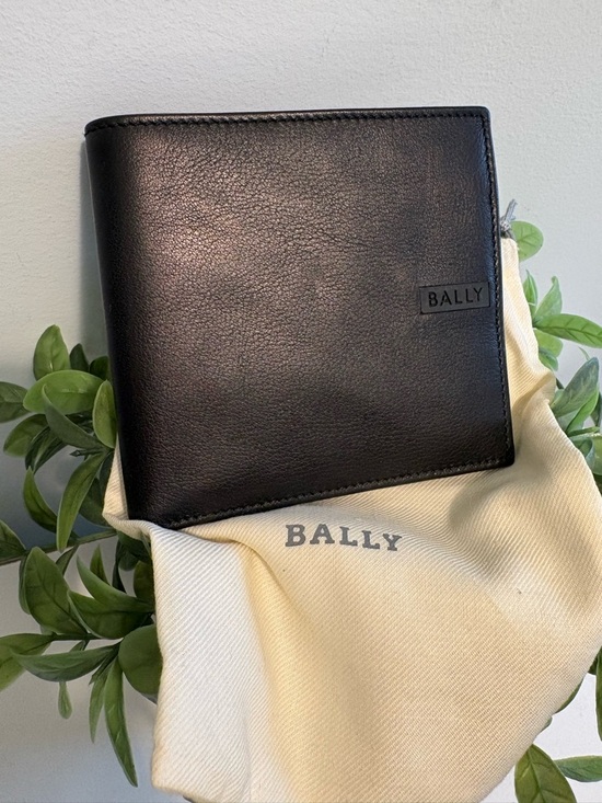 Bally Other - Bally Black Leather Bi-Fold Wallet Like New